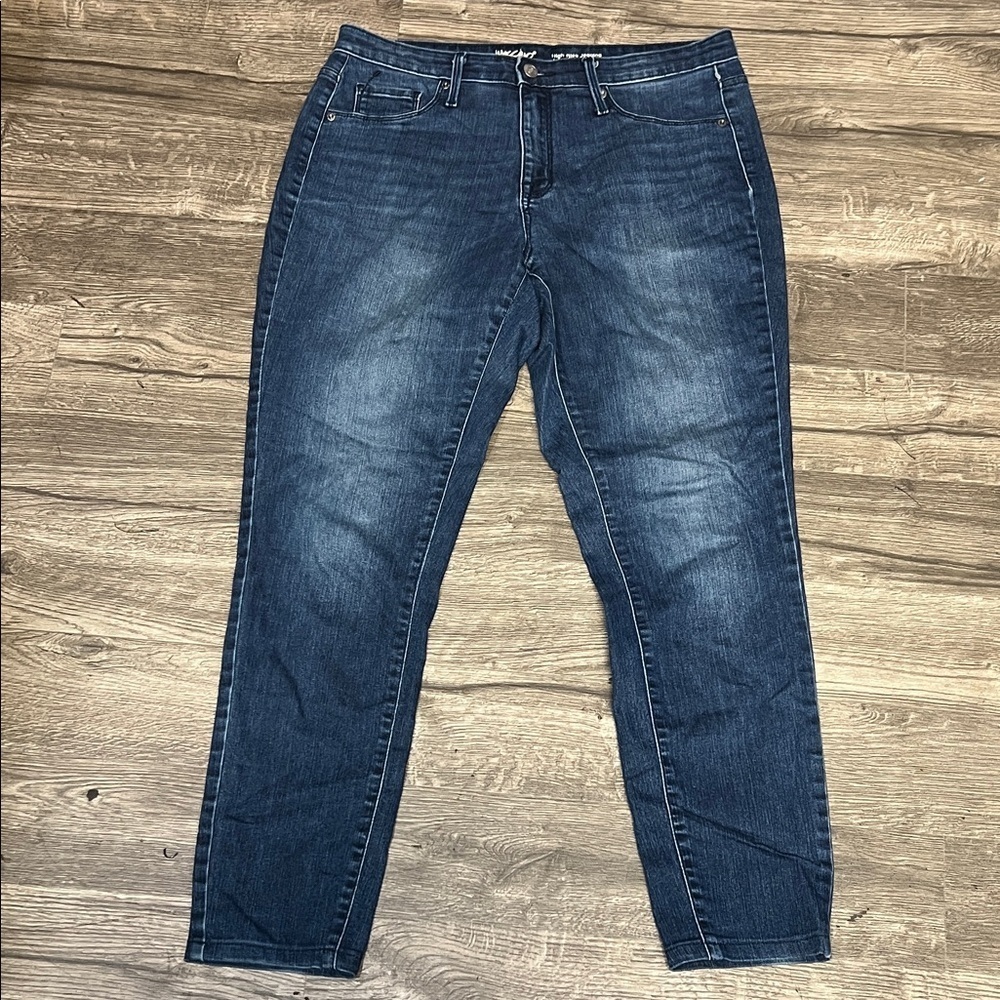 Mossimo Supply Co. Dark Blue Straight Leg Jeans